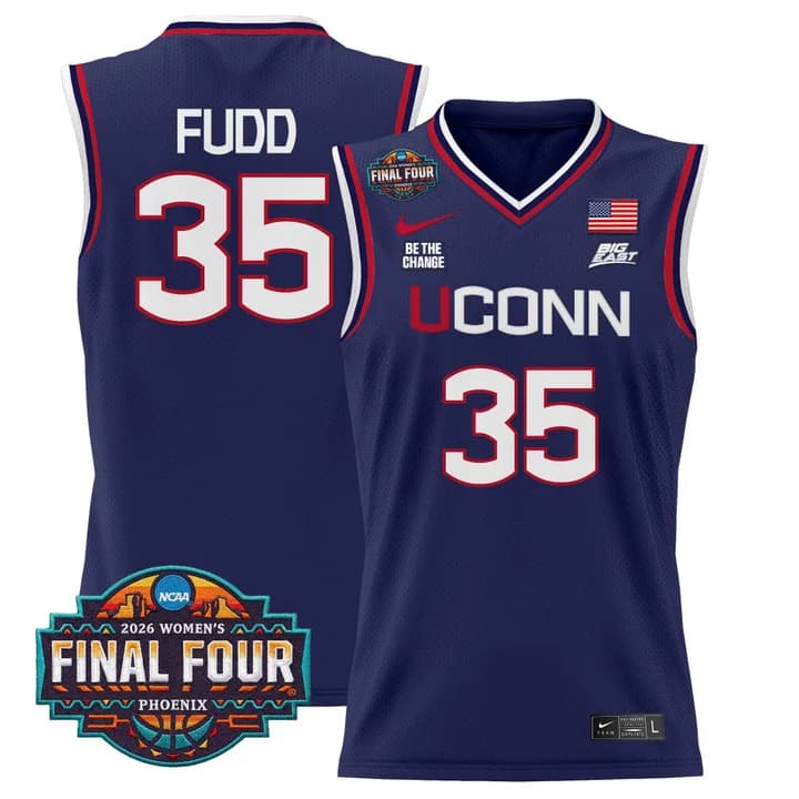 Men's Size - UConn Huskies 2026 Women's Tournament Final Four Basketball Jersey - All Stitched 35Azzi Fudd