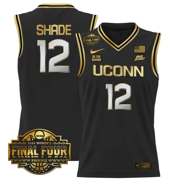 Men's Size - UConn Huskies 2026 Women's Tournament Final Four Basketball Jersey - All Stitched Ashlynn Shade12