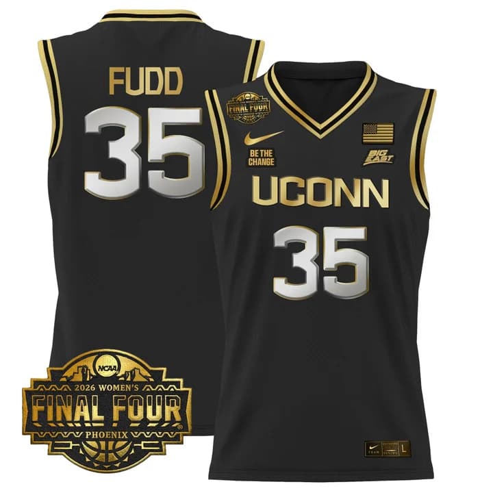 Men's Size - UConn Huskies 2026 Women's Tournament Final Four Basketball Jersey - All Stitched Azzi Fudd35