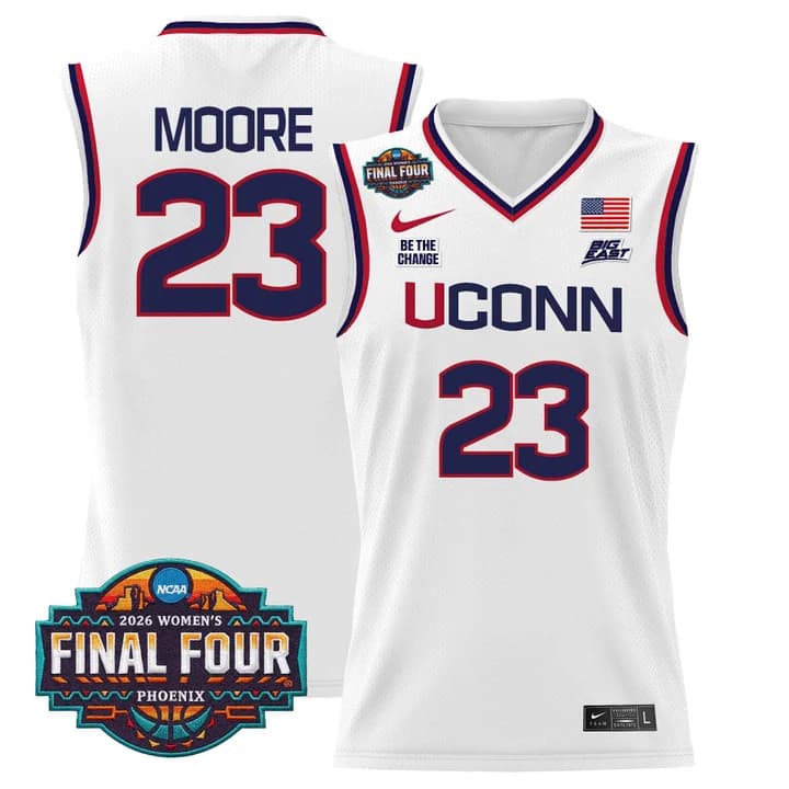 Men's Size - UConn Huskies 2026 Women's Tournament Final Four Basketball Jersey - All Stitched Maya Moore    23