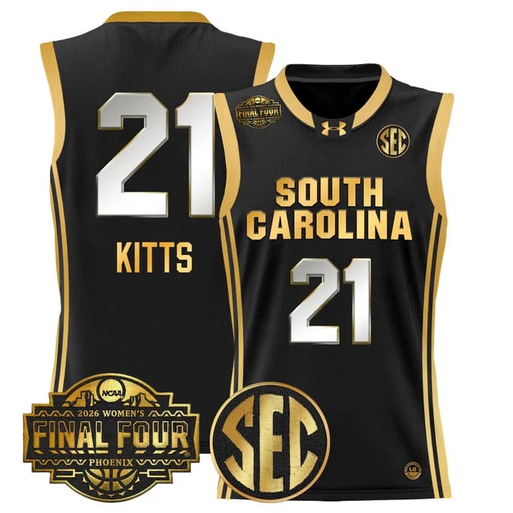 Men's Size South Carolina Gamecocks 2026 Women's Tournament Final Four Basketball Jersey - All Stitched 21 Chloe  Kitts