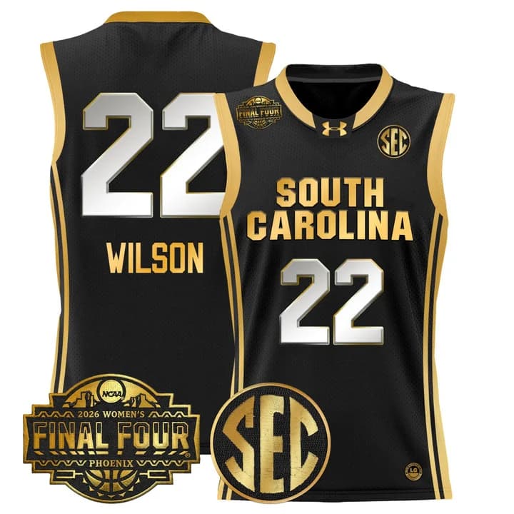 Men's Size South Carolina Gamecocks 2026 Women's Tournament Final Four Basketball Jersey - All Stitched 22 A'ja Wilson