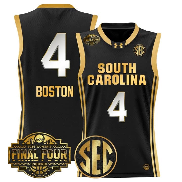 Men's Size South Carolina Gamecocks 2026 Women's Tournament Final Four Basketball Jersey - All Stitched 4Aliyah Boston