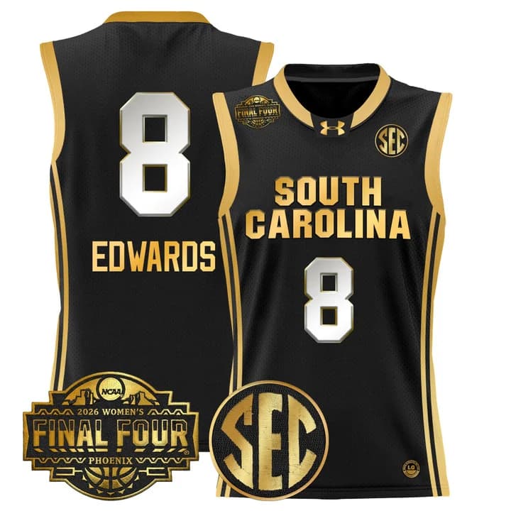 Men's Size South Carolina Gamecocks 2026 Women's Tournament Final Four Basketball Jersey - All Stitched 8Joyce Edwards