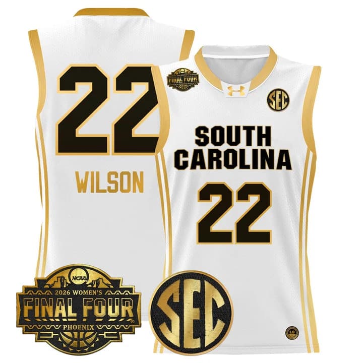 Men's Size South Carolina Gamecocks 2026 Women's Tournament Final Four Basketball Jersey - All Stitched A'ja Wilson       22