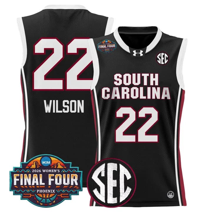 Men's Size South Carolina Gamecocks 2026 Women's Tournament Final Four Basketball Jersey - All Stitched A'ja Wilson     22