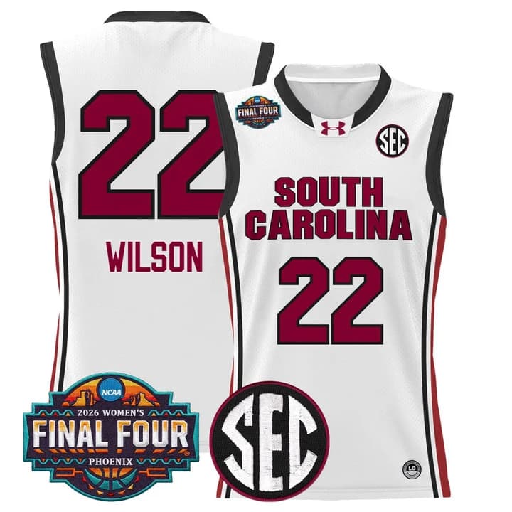 Men's Size South Carolina Gamecocks 2026 Women's Tournament Final Four Basketball Jersey - All Stitched A'ja Wilson