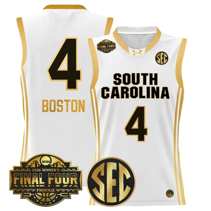 Men's Size South Carolina Gamecocks 2026 Women's Tournament Final Four Basketball Jersey - All Stitched Aliyah Boston    4