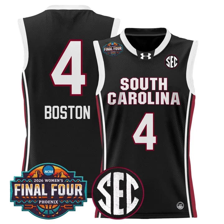 Men's Size South Carolina Gamecocks 2026 Women's Tournament Final Four Basketball Jersey - All Stitched Aliyah Boston   4