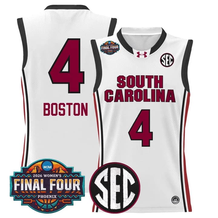 Men's Size South Carolina Gamecocks 2026 Women's Tournament Final Four Basketball Jersey - All Stitched Aliyah Boston