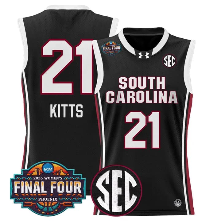 Men's Size South Carolina Gamecocks 2026 Women's Tournament Final Four Basketball Jersey - All Stitched Chloe Kitts   21