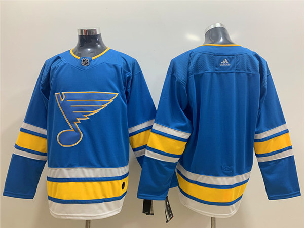 Men's St. Louis Blues Blank adidas Blue Alternate Jersey Stitched