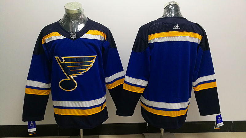 Men's St. Louis Blues Blank adidas Home Blue Jersey Stitched