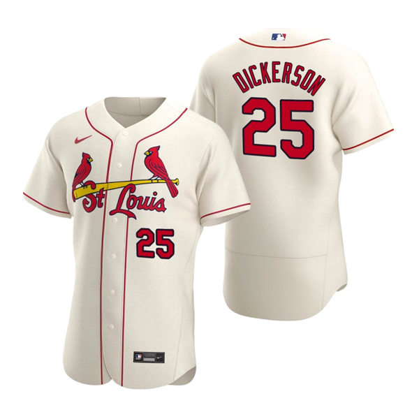 Men's St. Louis Cardinals #25 Corey Dickerson Nike Cream Alternate FlexBase Player Jersey