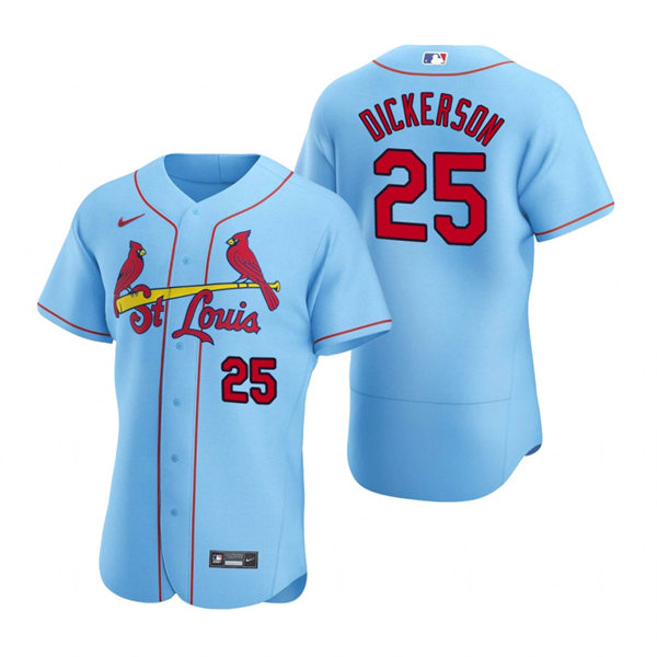 Men's St. Louis Cardinals #25 Corey Dickerson Nike Light Blue Alternate FlexBase Jersey