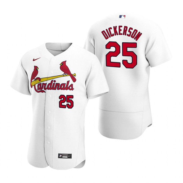 Men's St. Louis Cardinals #25 Corey Dickerson Nike White Home FlexBase Player Jersey
