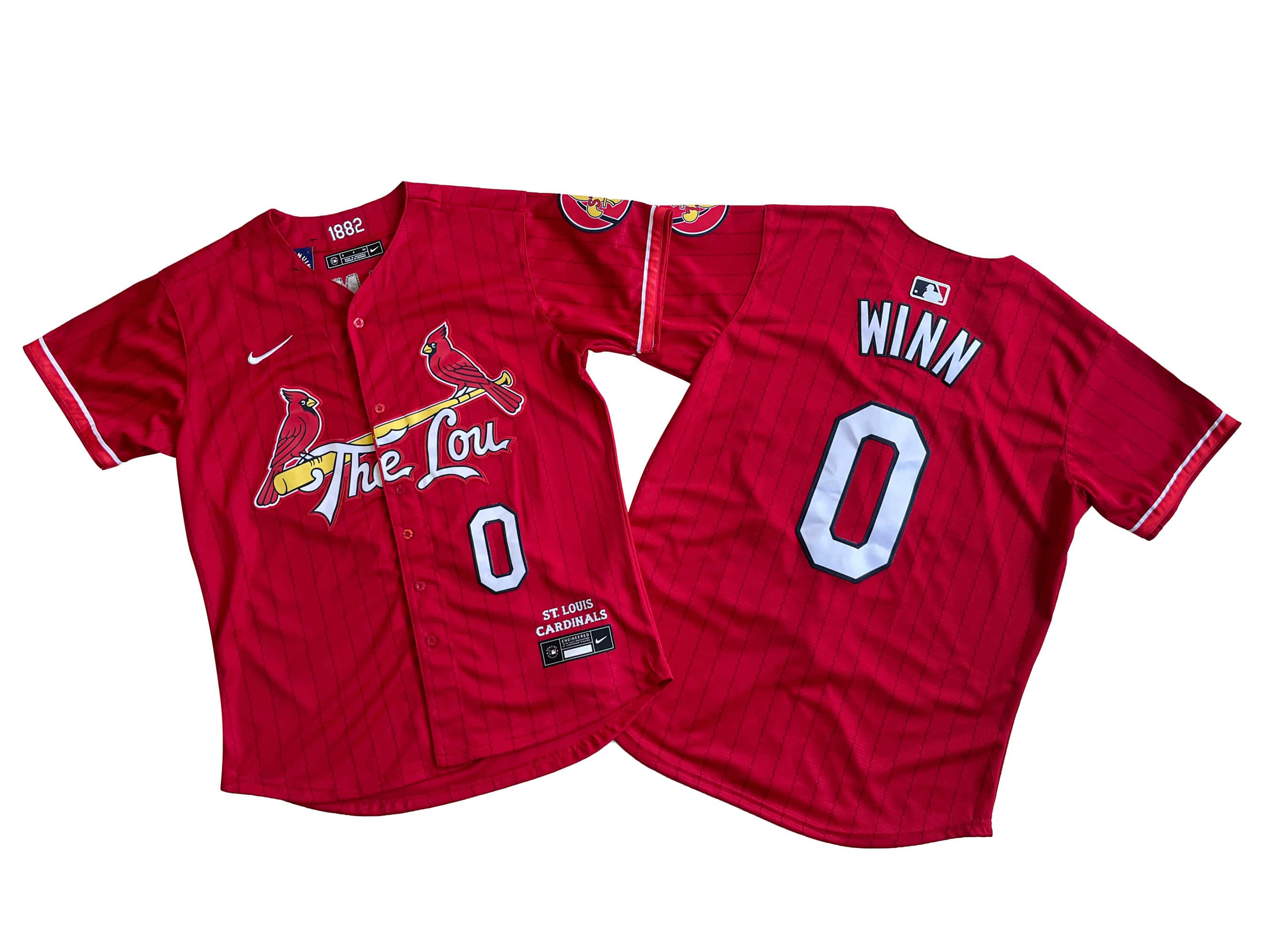 Men's St. Louis Cardinals Masyn Winn Nike Red 2024 City Connect Limited Player Jersey