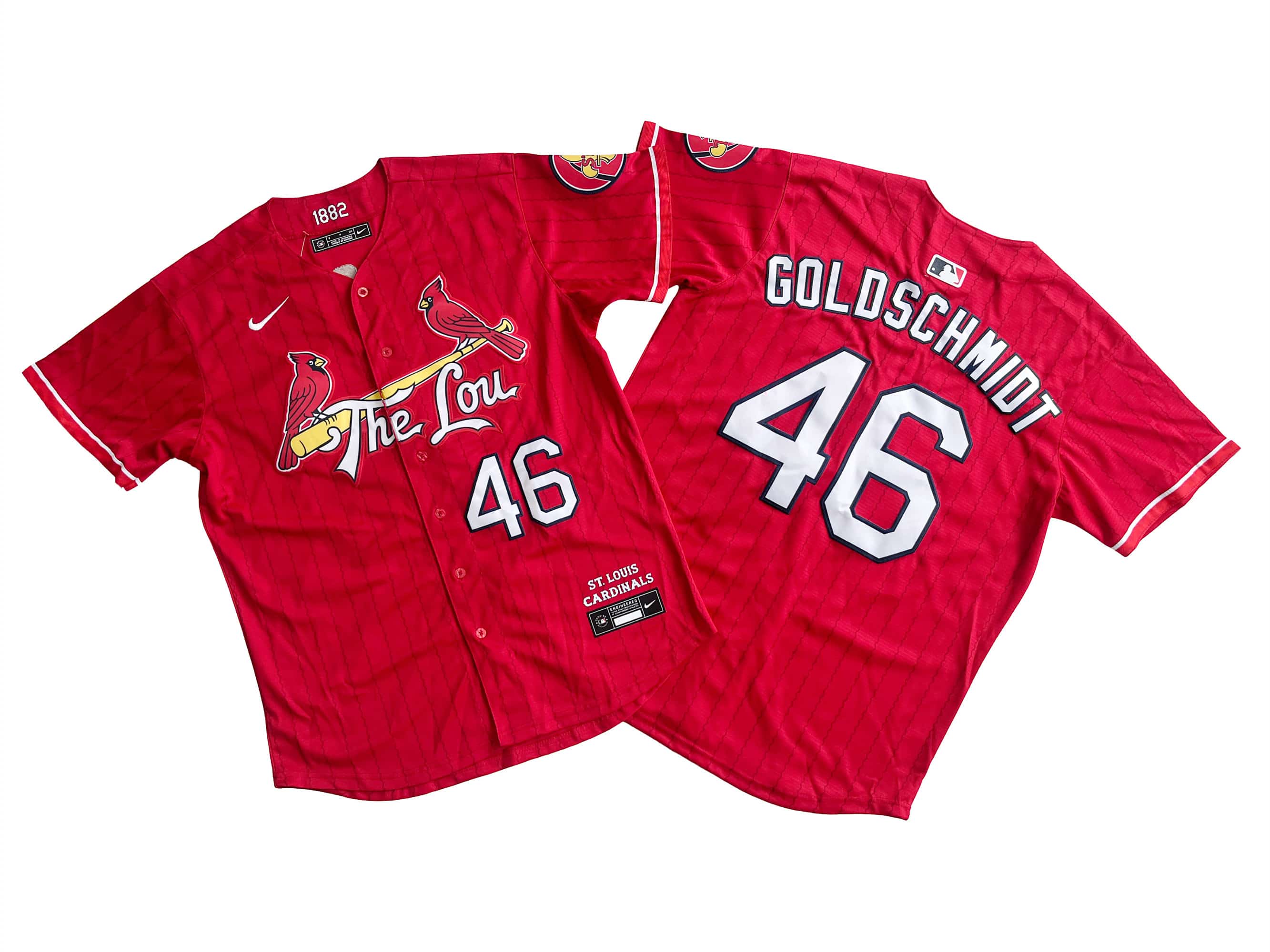 Men's St. Louis Cardinals Paul Goldschmidt Nike Red 2024 City Connect Limited Player Jersey