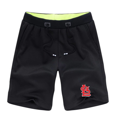 Men's St. Louis Cardinals Team Logo Black Baseball Shorts