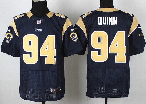 Men's St. Louis Rams #94 Robert Quinn Navy Blue Nik Elite Jersey