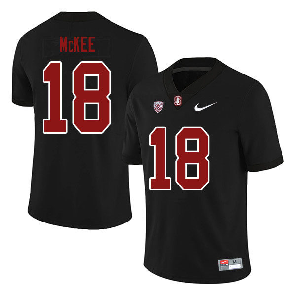 Men's Stanford Cardinal #18 Tanner McKee Nike Black NCAA College Football Game Jersey
