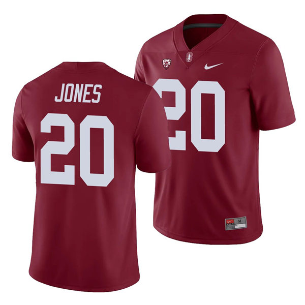 Men's Stanford Cardinal #20 Austin Jones Nike Cardinal NCAA College Football Game Jersey