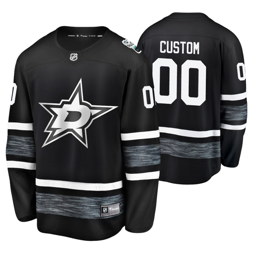 Men's Stars #00 Custom Black 2019 NHL All-Star Jersey