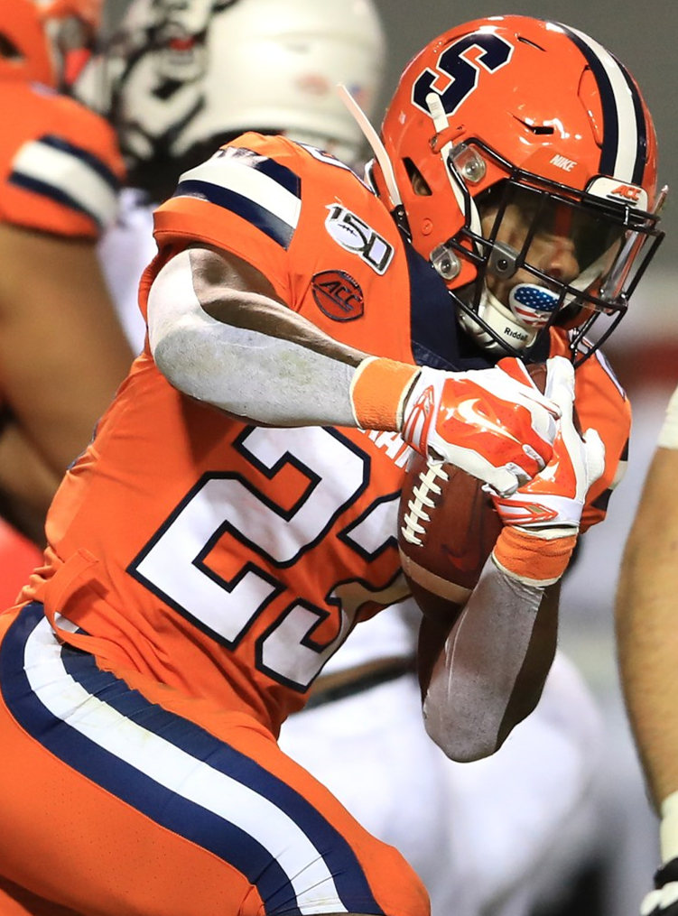 Men's Syracuse Orange #23 Abdul Adams Nike Orange College Football Jersey