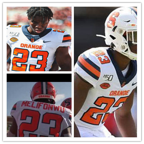 Men's Syracuse Orange #23 Ifeatu Melifonwu Nike White College Football Jersey