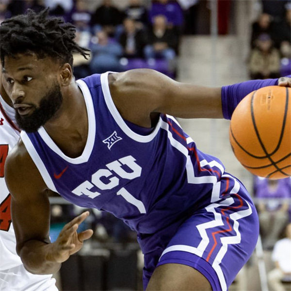 Men's TCU Horned Frogs #1 Mike Miles Jr. Nike 2022-23 Purple College Basketball Game Jersey