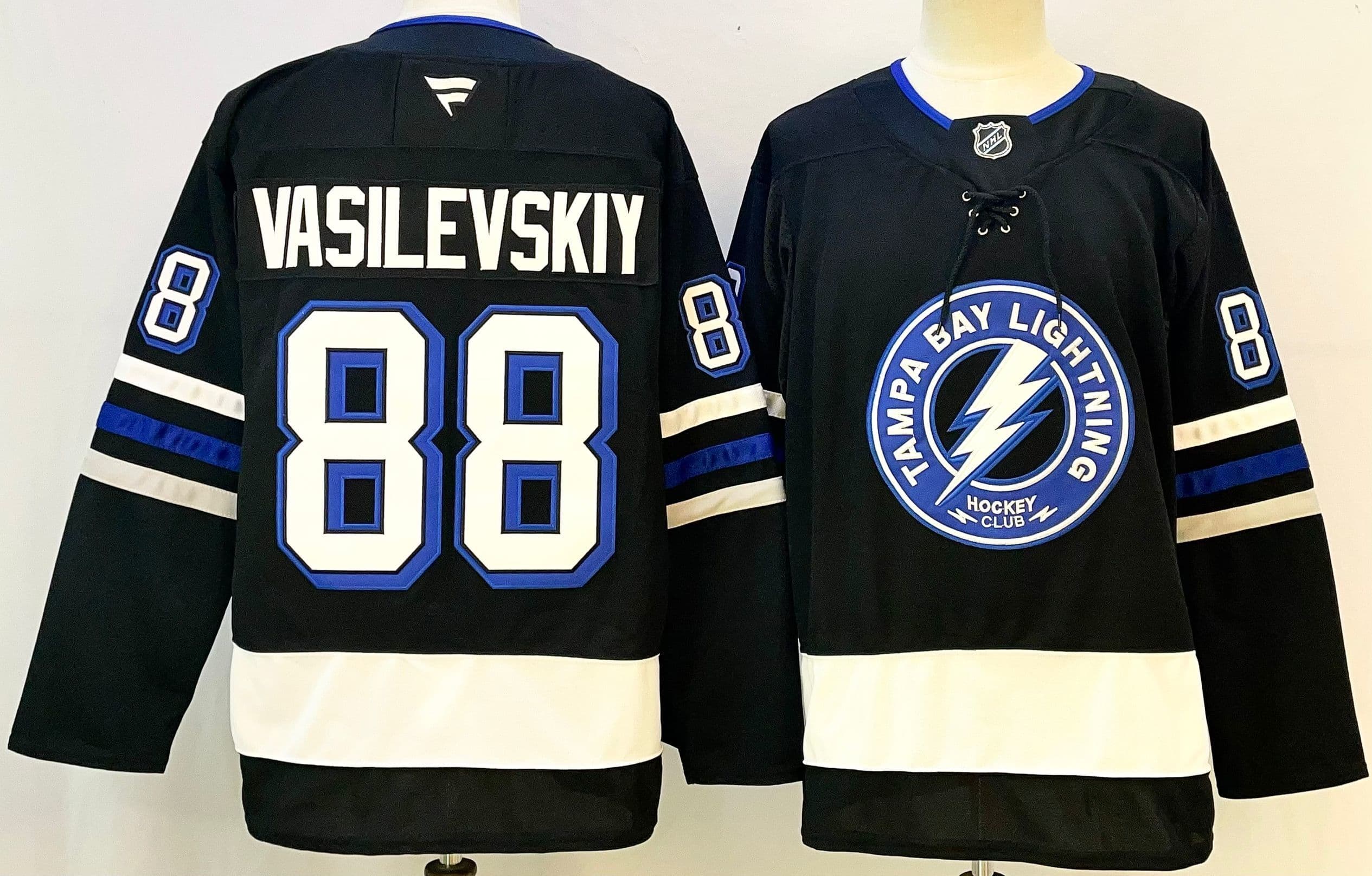 Men's Tampa Bay  Lightning #88 Andrei Vasilevskiy Stitched JERSEY