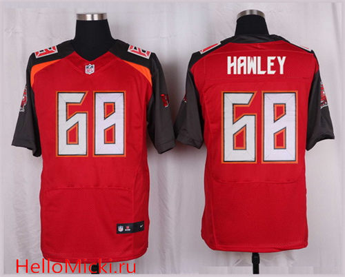 Men's Tampa Bay Buccaneers #68 Joe Hawley Red Team Color Nike Elite Jersey