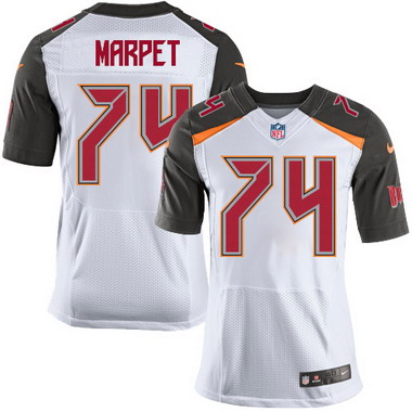 Men's Tampa Bay Buccaneers #74 Ali Marpet White Road NFL Nike Elite Jersey