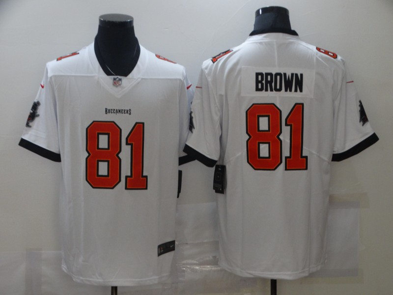 Men's Tampa Bay Buccaneers #81 Antonio Brown Nike White Game Football Jersey