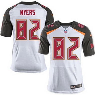 Men's Tampa Bay Buccaneers #82 Brandon Myers White Road NFL Nike Elite Jersey