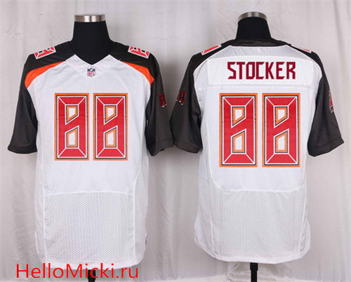 Men's Tampa Bay Buccaneers #88 Luke Stocker White Road Nike Elite Jersey