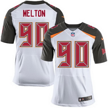 Men's Tampa Bay Buccaneers #90 Henry Melton White Road NFL Nike Elite Jersey