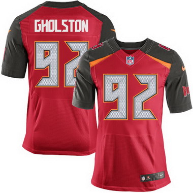Men's Tampa Bay Buccaneers #92 William Gholston Red Team Color NFL Nike Elite Jersey
