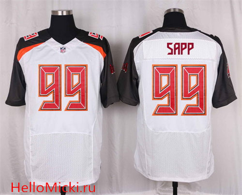 Men's Tampa Bay Buccaneers #99 Warren Sapp White Road Nike Elite Jersey