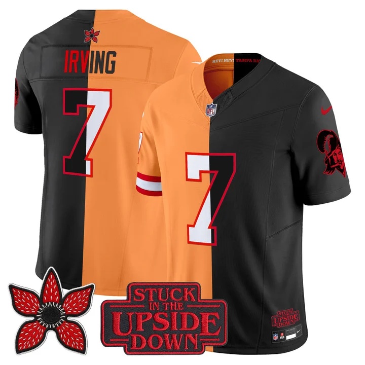 Men's Tampa Bay Buccaneers 'Upside Down Edition' Vapor Limited Jersey - All Stitched Bucky Irving  7