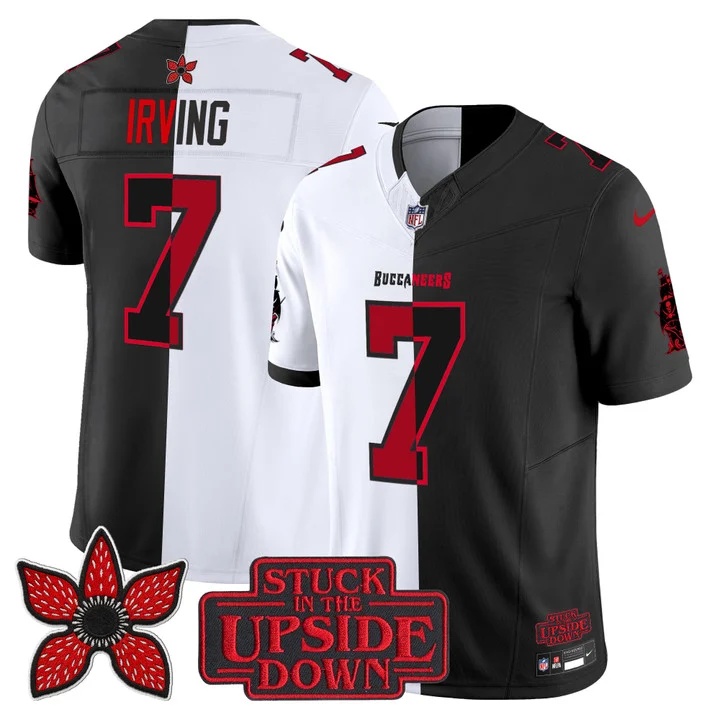 Men's Tampa Bay Buccaneers 'Upside Down Edition' Vapor Limited Jersey - All Stitched Bucky Irving7
