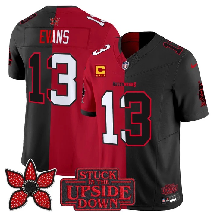 Men's Tampa Bay Buccaneers 'Upside Down Edition' Vapor Limited Jersey - All Stitched Mike Evans
