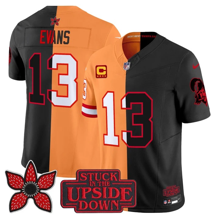 Men's Tampa Bay Buccaneers 'Upside Down Edition' Vapor Limited Jersey - All Stitched Mike Evans 13
