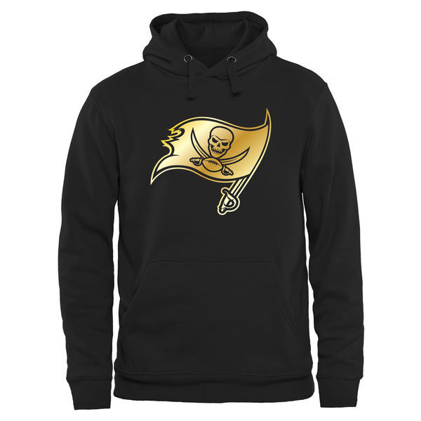 Men's Tampa Bay Buccaneers Pro Black Gold Collection Pullover Hoodie