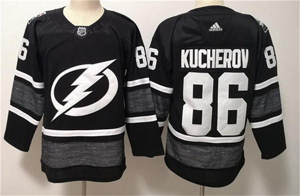 Men's Tampa Bay Lightning #86 Nikita Kucherov adidas Black 2019 All Star Jersey Stitched