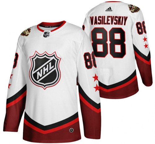 Men's Tampa Bay Lightning #88 Andrei Vasilevskiy 2022 All-Star White Stitched Jersy
