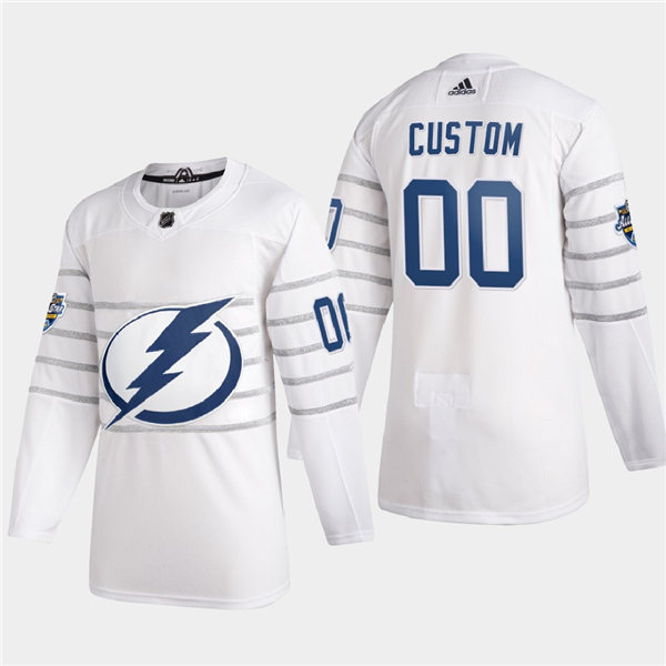 Men's Tampa Bay Lightning Custom Adidas 2020 NHL All-Star Game White Authentic Jersey Stitched