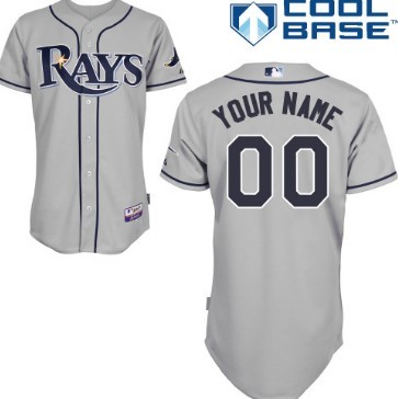 Men's Tampa Bay Rays Customized Gray Jersey 的副本