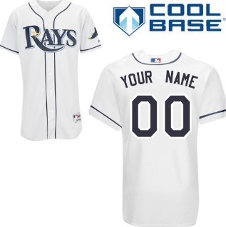 Men's Tampa Bay Rays Customized White Jersey 的副本
