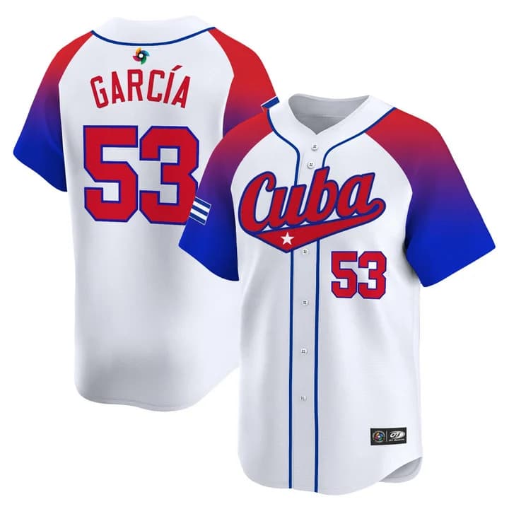 Men's Team Cuba World Baseball Classic Vapor Premier Jersey - 2026 Roster - All Stitched Adolis García